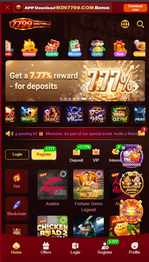 Win7799 Game 2026 Best Online Casino  Register Play and Win Real Money