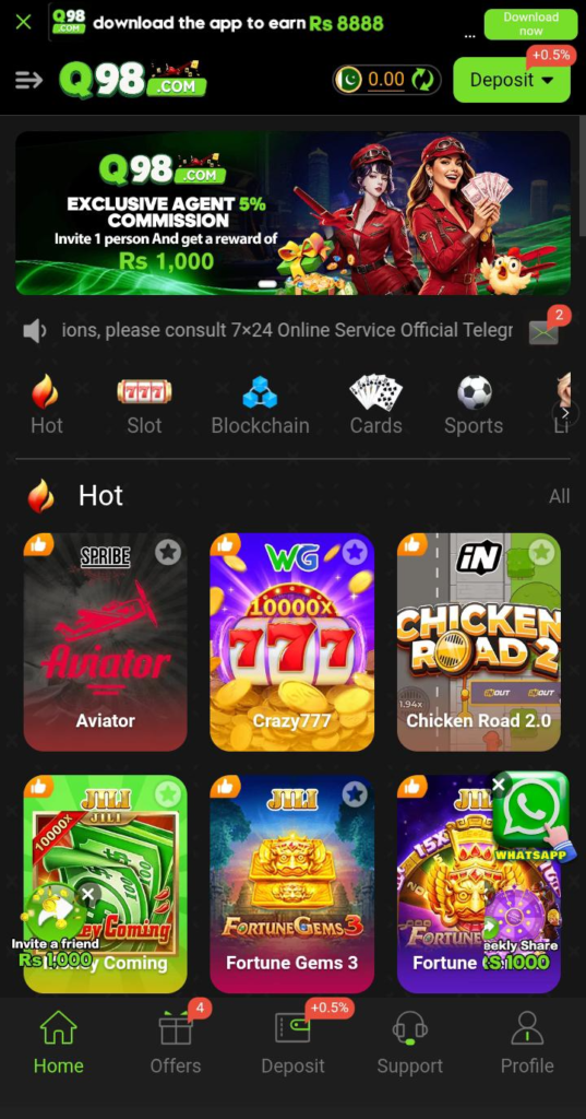 Q98 Game Review 2026 Online Casino | Register Play Slots & Win Real Money