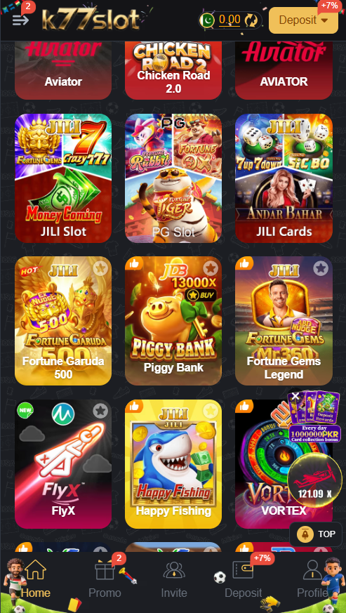K77Slot Game 2026 Play Mobile Casino Games with Fast Transactions