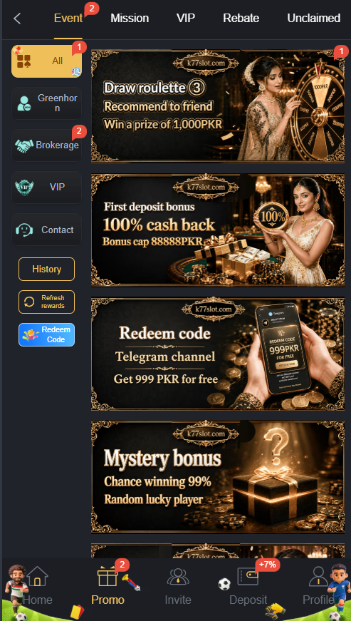 K77Slot Game 2026 Play Mobile Casino Games with Fast Transactions